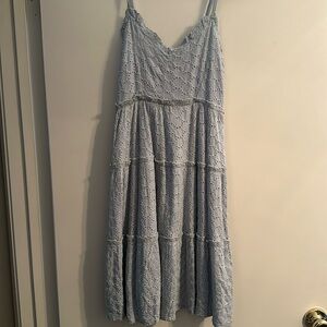 Light blue patterned dress